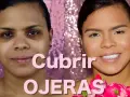 Antes y después: aprende como disimular las ojeras oscuras sin maquillaje. Rostro radiante con flores rosas.