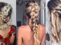 Tres estilos de peinados con trenzas: recogido doble, trenza de espiga y trenza lateral. ¡Ideas de trenzas para inspirarte!
