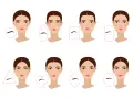 Ilustración de varios tipos de cejas y formas de rostro. Descubre qué tipos de cejas favorecen a cada cara.