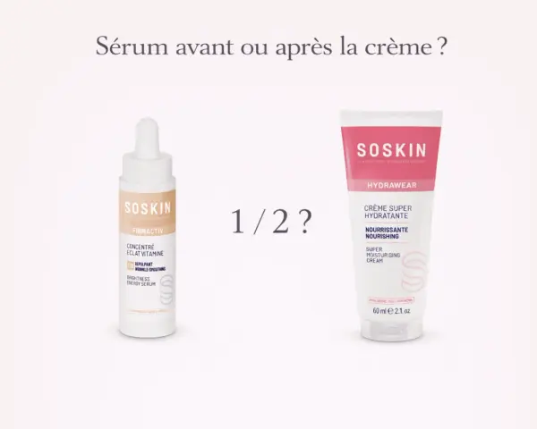 Un sérum facial SOSKIN y una crema SOSKIN, ¿cuál usar antes o después?