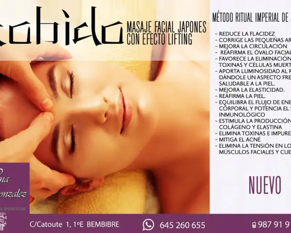 Masaje kobido que es: ritual facial japonés con efecto lifting. Manos expertas trabajan la piel para rejuvenecerla.