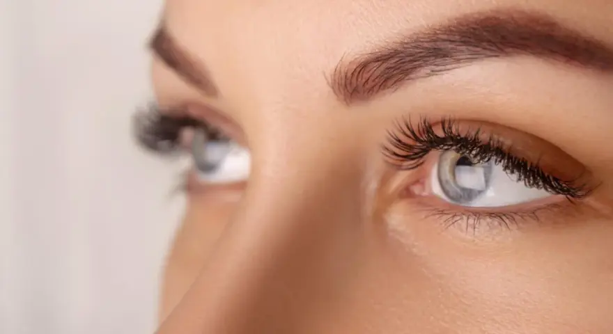Ojos con pestañas largas y cejas definidas. Interesada en cuanto tardan en crecer las pestañas para lograr esta mirada.