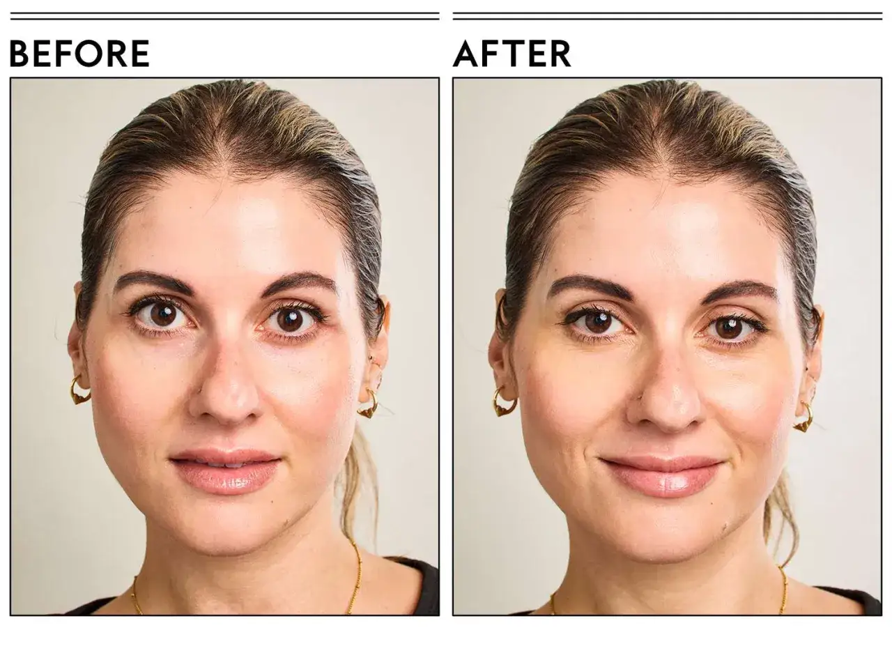 Antes y después: cómo maquillar bolsas ojos para un look fresco y radiante.